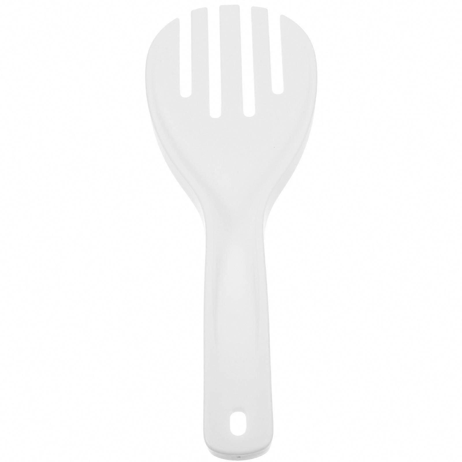 2pcs Thickened Durable Plastic Rice Spoon for Home Kitchen Restaurant Hotel (White)