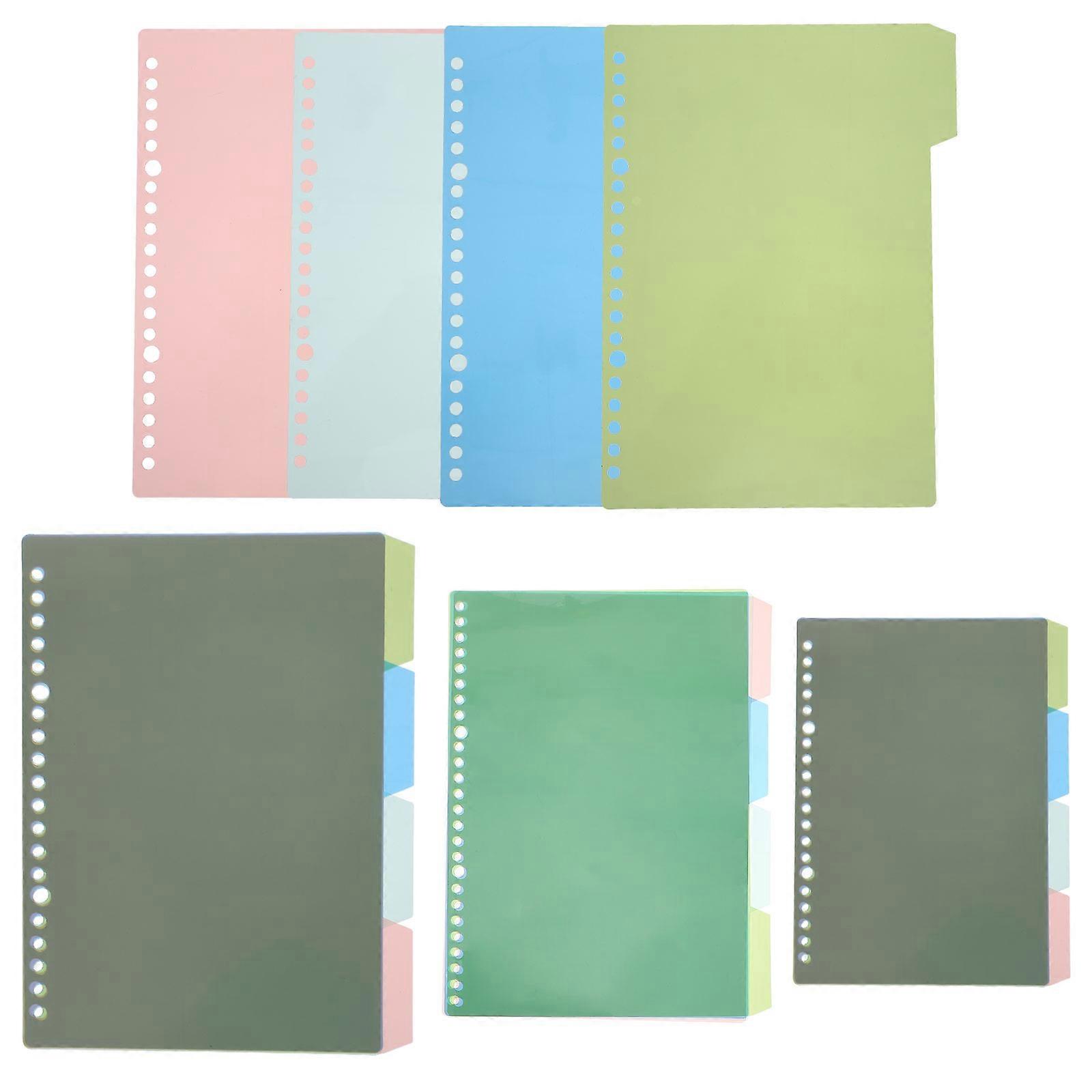Colorful Index Page Divider Made of PP Material for Book and Notebook Organization 12 Sets