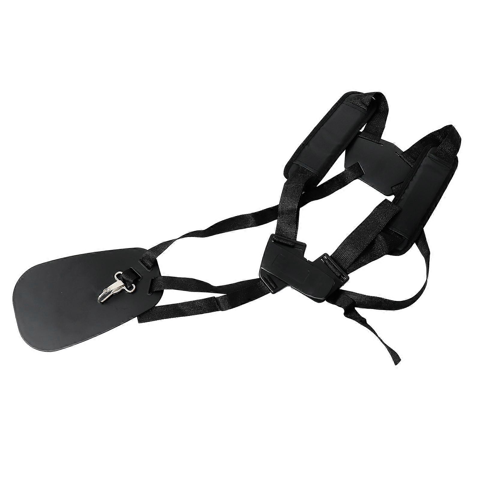Black Trimmer Shoulder Strap for Lawn Mower Made of Polyester Easily Adjustable and Comfortable Fit