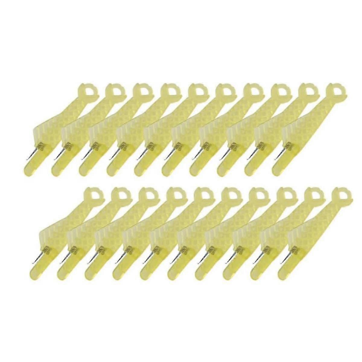 Fish Mouth Sewing Machine Needle Threader, 2024 Upgrade Automatic Sewing Needle Threader Tool,Yellow 100PCS