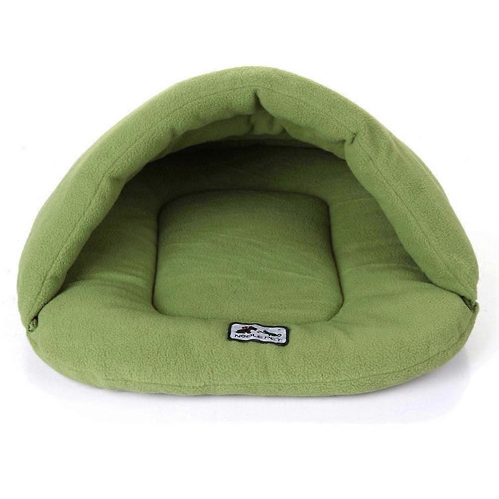 Dog Nest Bed Cozy Hideaway Pet Bed For Puppy Cat Kitten Indoor Use Plush 1Set