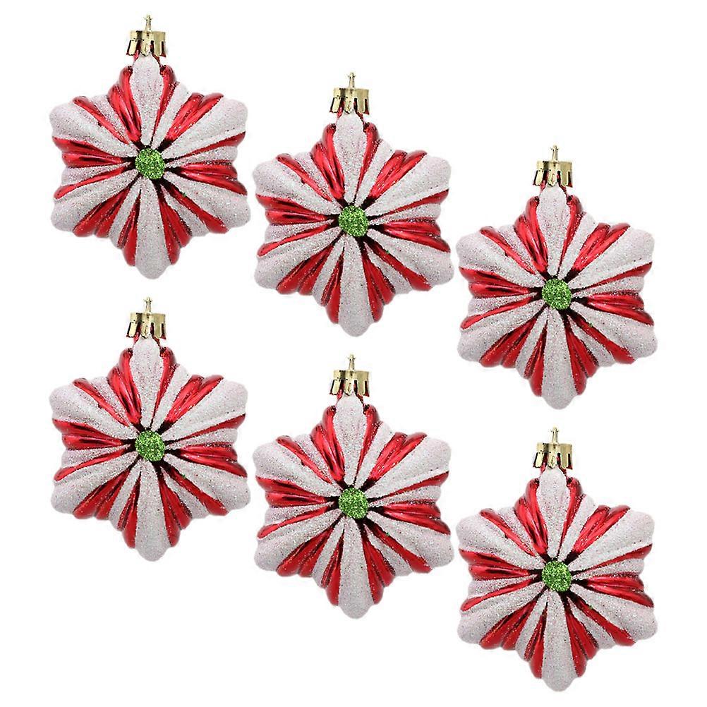 6pcs Christmas Tree Hanging Ornaments – Pumpkin Shaped Holiday Decor for Home, Hotels, and Malls