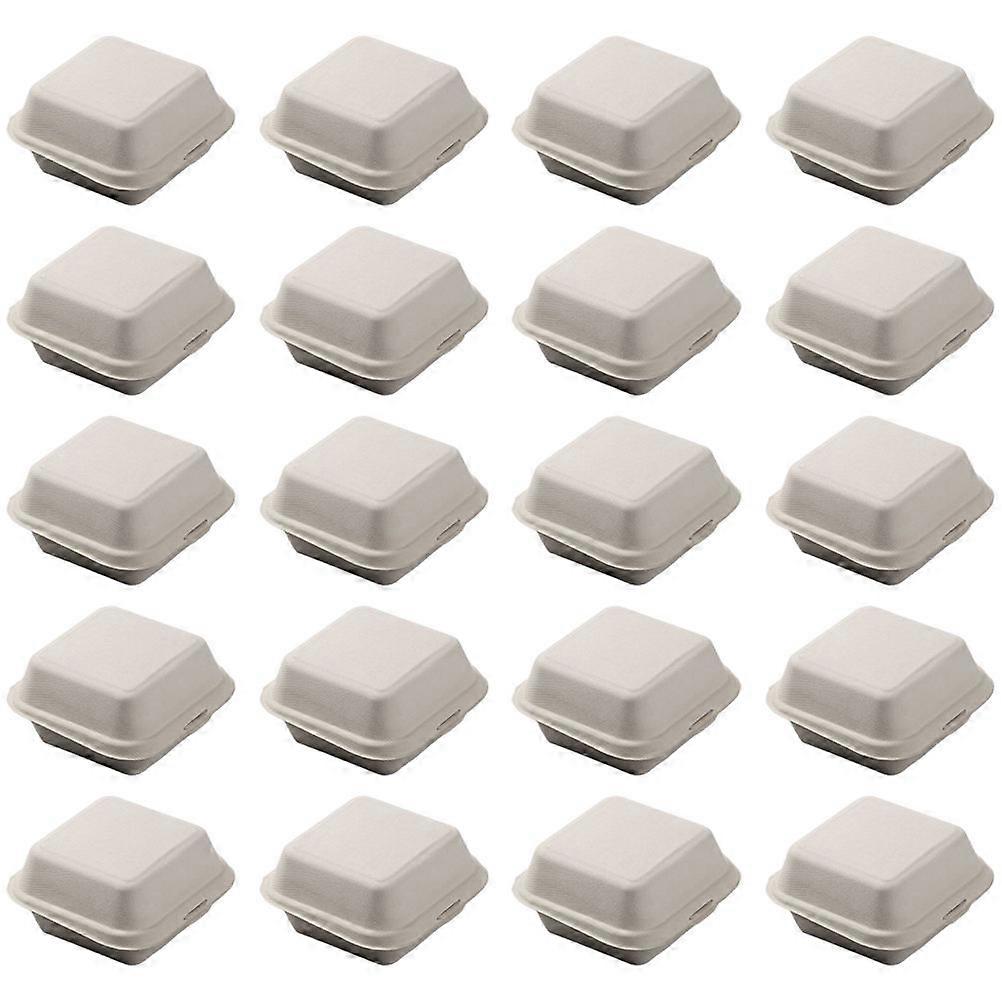 To Go Containers for Storage Safe Synthetic Material Beige Multifunction Packaging Boxes 20Pcs