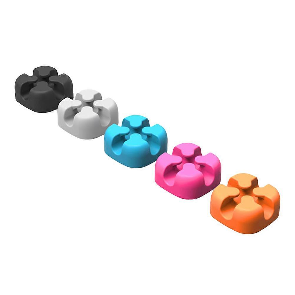 Computer Cord Organizer Cord Fastener Clip Desktop Accessories Small .3 X 2.3 X 1 Cm 5 Pcs
