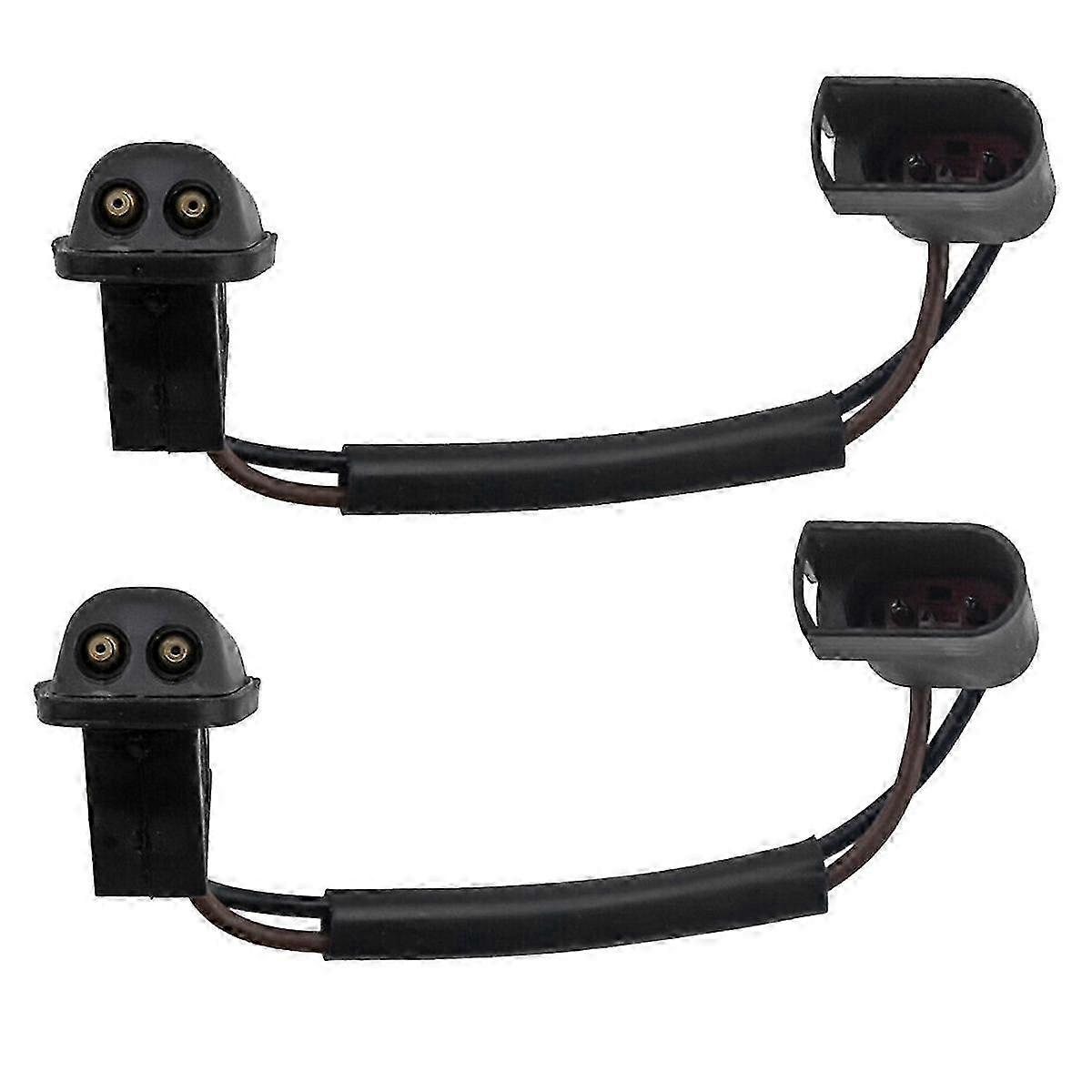 2pcs Front Windshield Washer Nozzle with Heated 1708177 4M51-17666-BD for Focus 2004-2011 Windscreen Sprayer JetBlack SZRH A-W