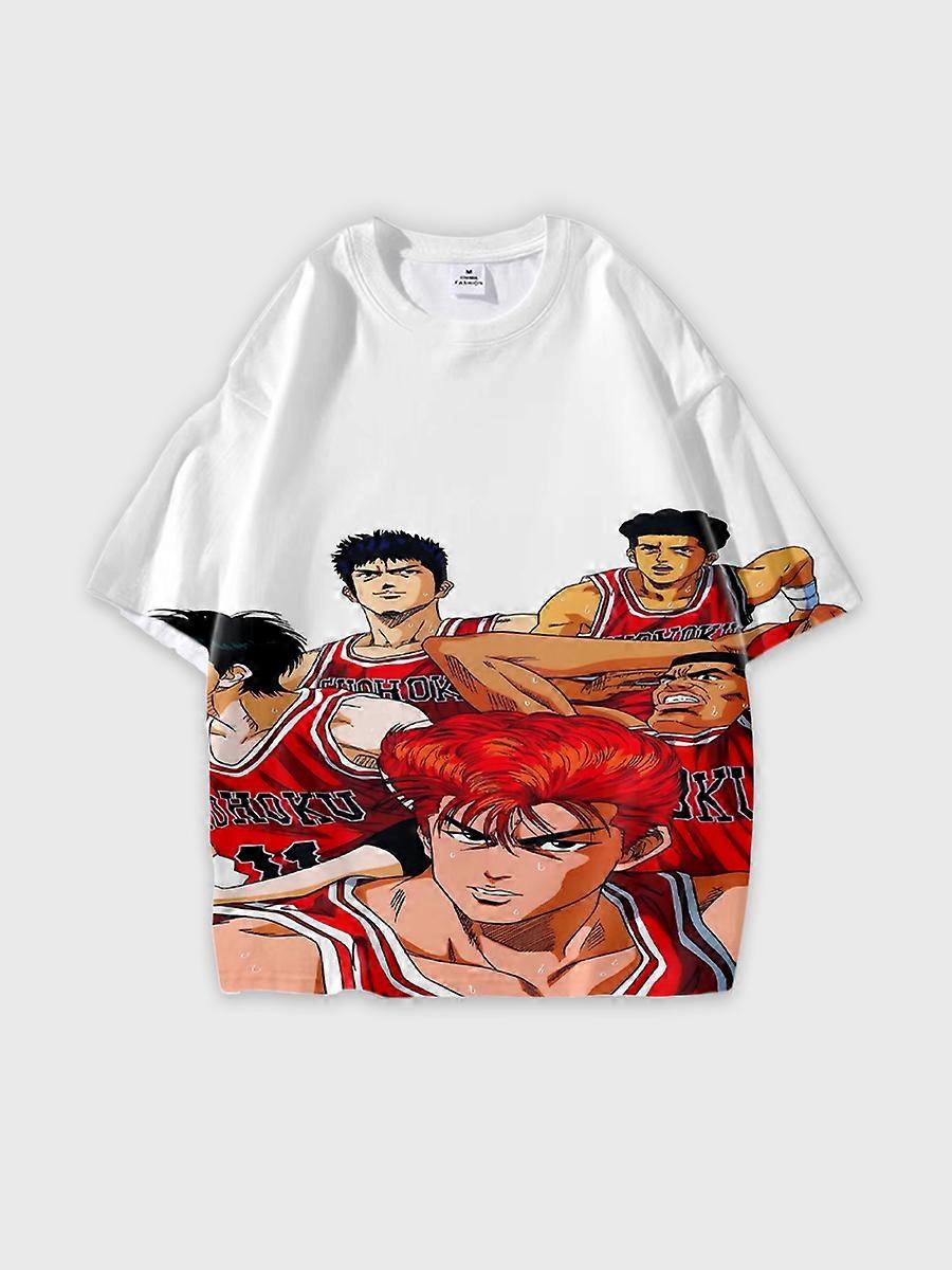 T-shirt round neck Role Pattern loose short sleeve C51