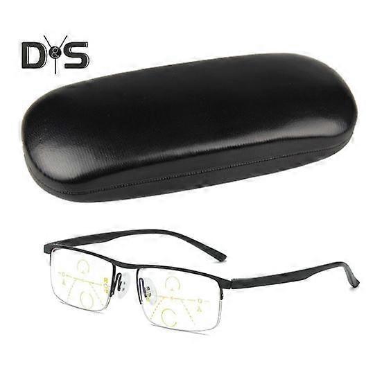 Bifocal Reading Glasses for Men Smart Zoom Computer Readers Blue Light Blocking Anti Eye Strain Lightweight Enhanced Vision Protection Glasses for