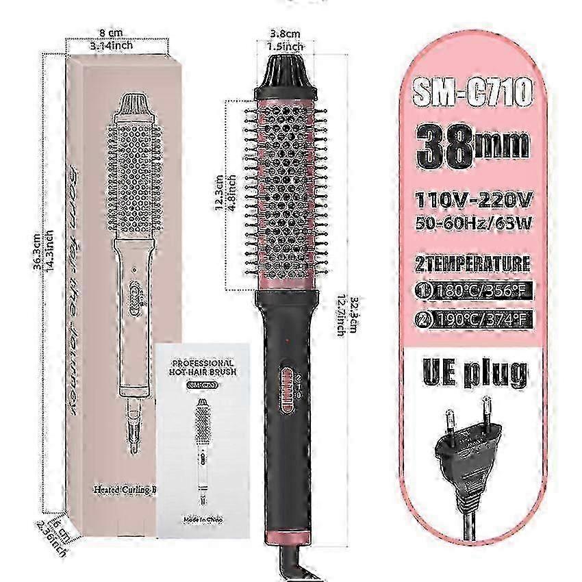 2025 Compact 38mm Ceramic Curling Wand - Dual Function Styler for Effortless Waves & Straightening