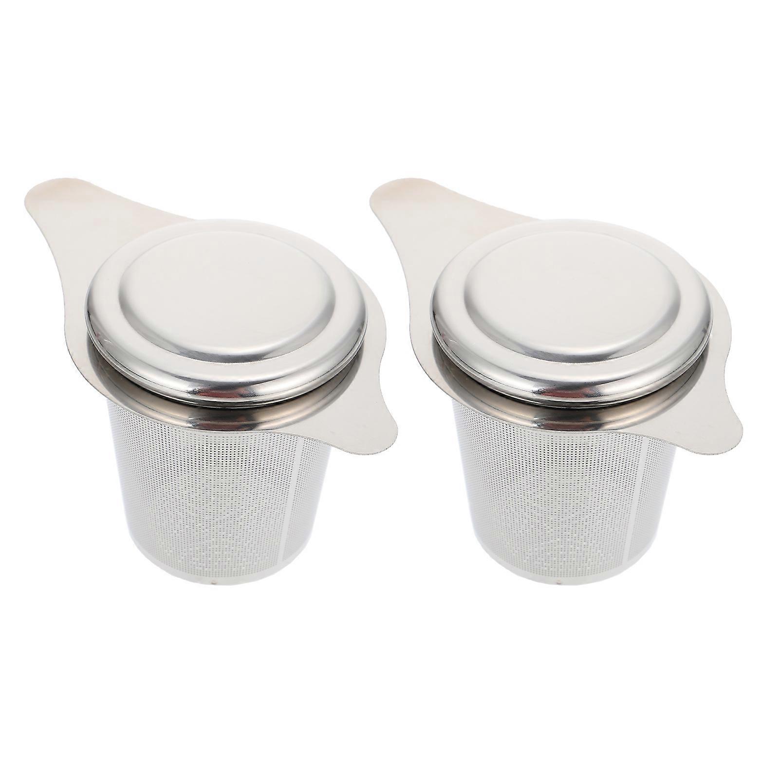 Stainless Steel Tea Infuser for Home Use with Double Handle 2Pcs Set