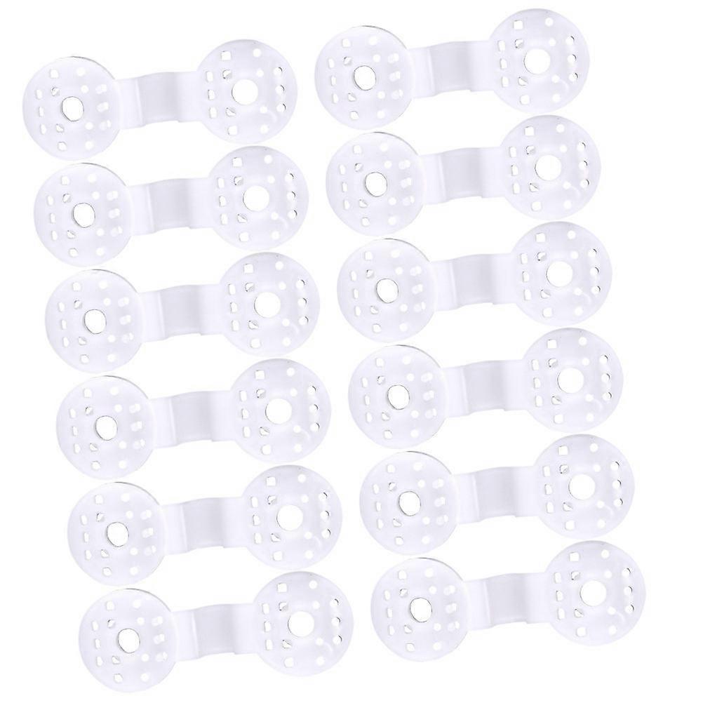 Shade Cloth Clips for Netting Fixation White PE Plastic 50pcs Lightweight Weather Resistant