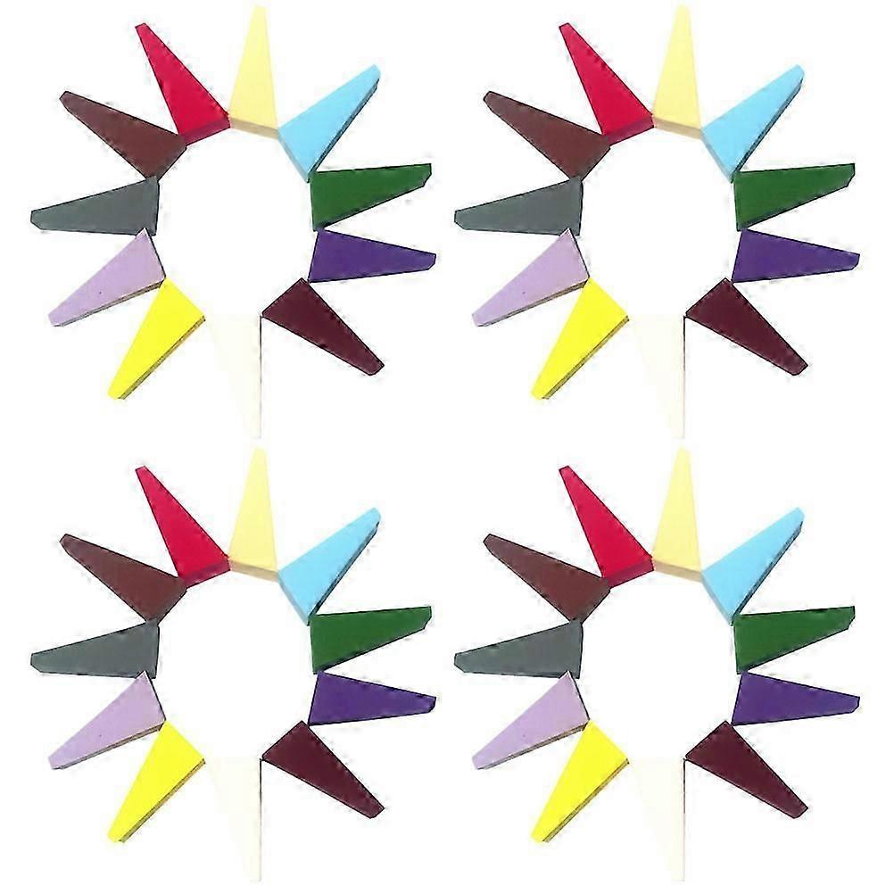 Triangular Makeup Sponge Hydrophilic Material Highlighter Application Makeup Tools 4.9x2cm 50Pcs