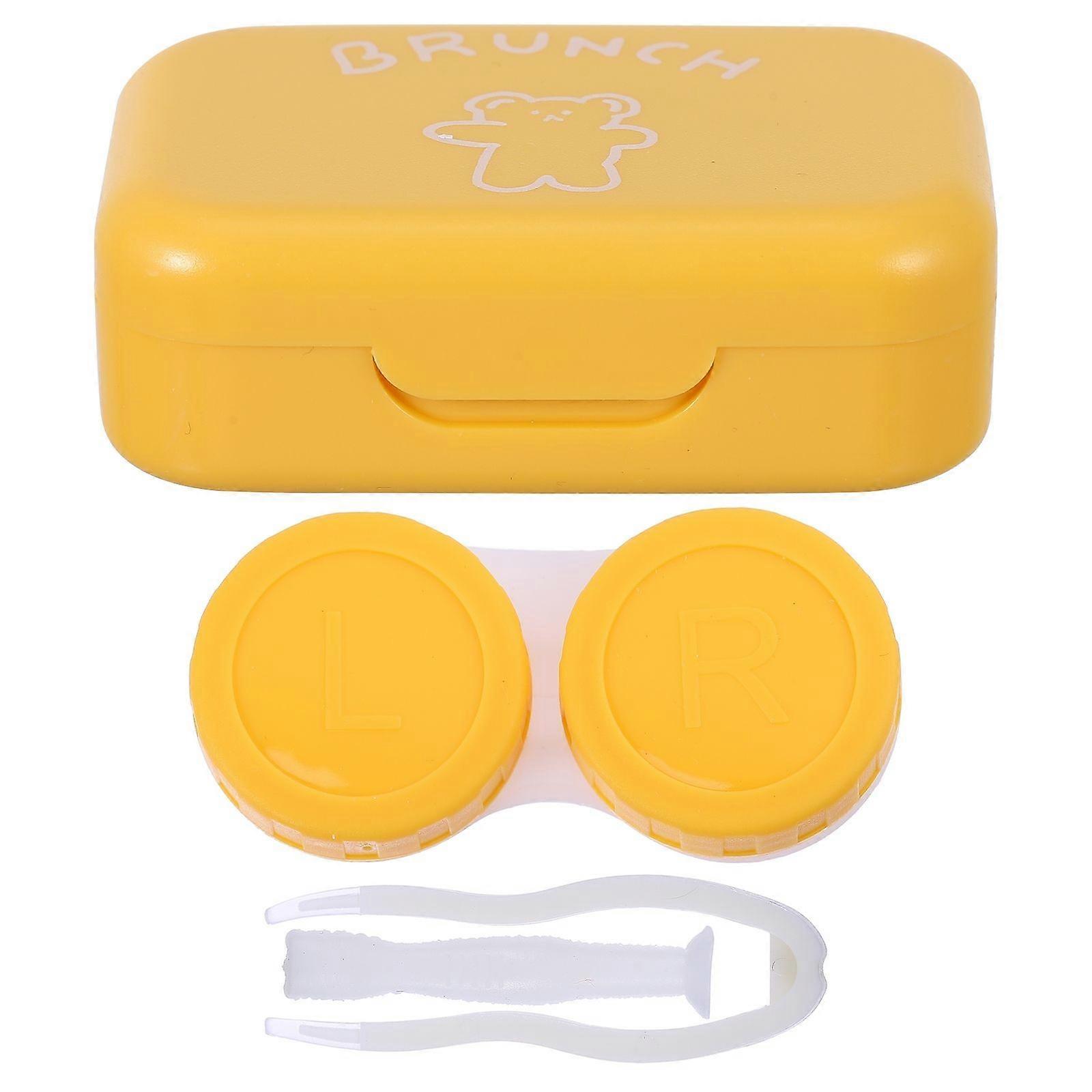Portable Lens Boxes With Creative Design For Young Adults And Women Ideal For Traveling With Dust Protection, 4Pcs