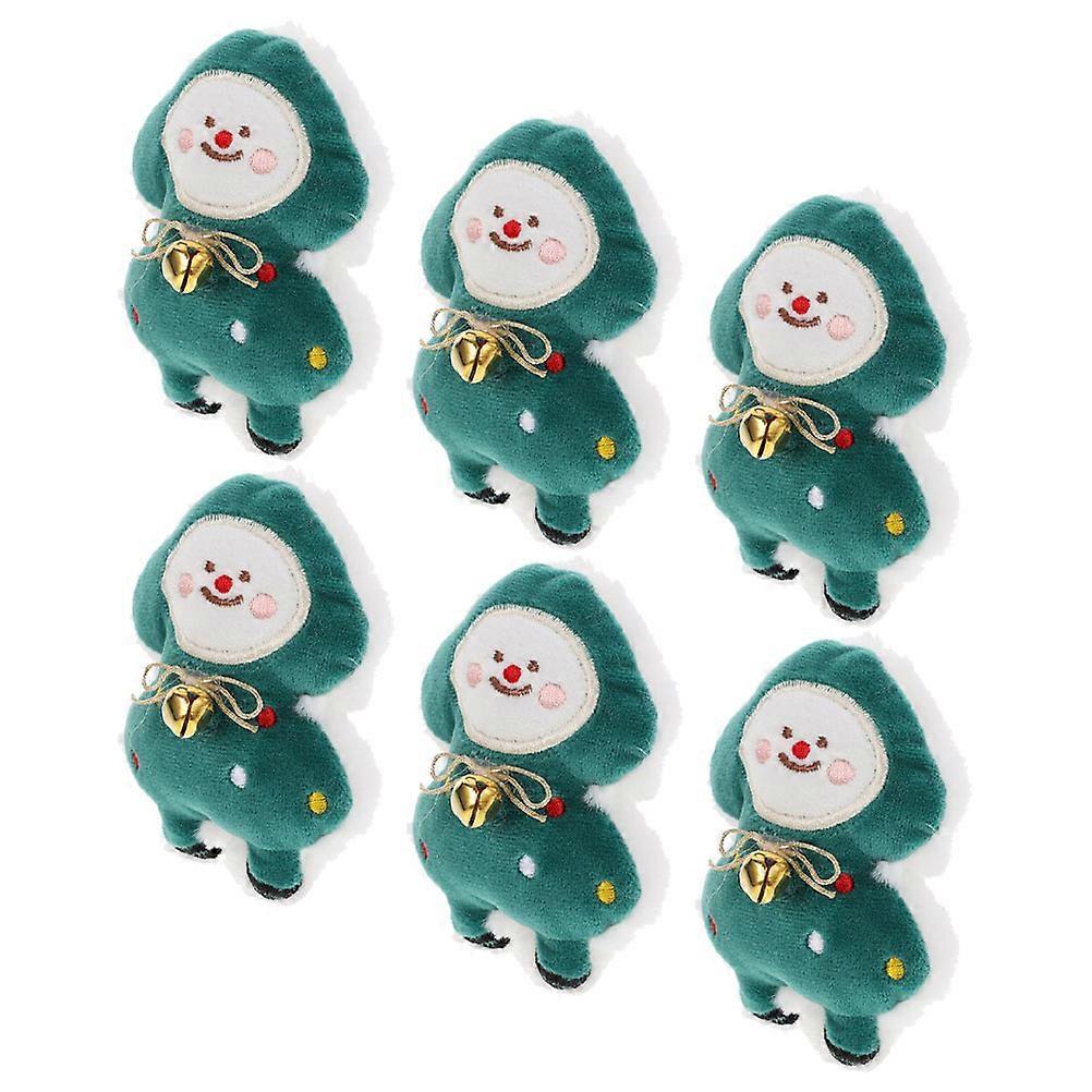 Christmas Catnip Toy 6Pcs Multi Plush Cat Toys Interactive Instinct for Decoration