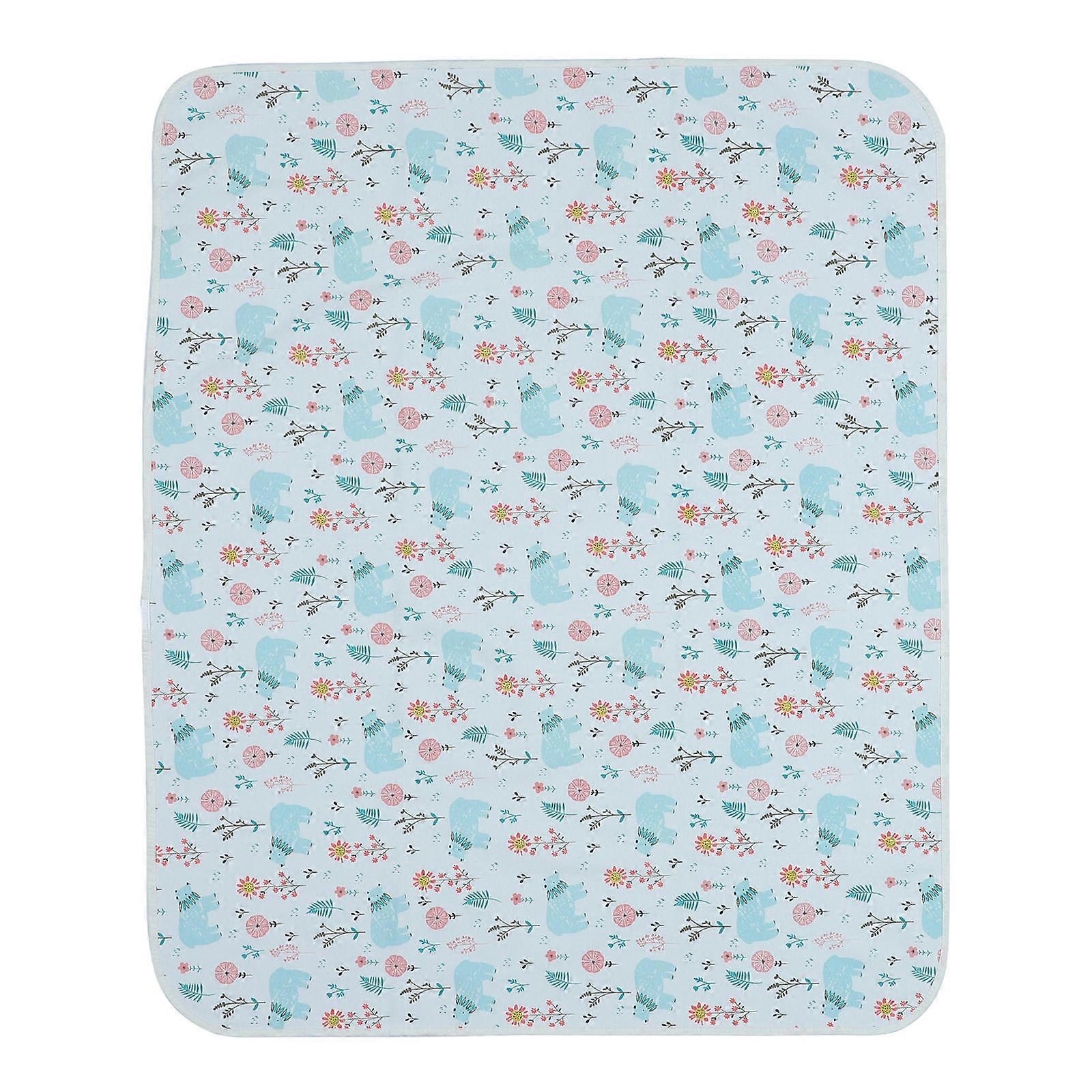 1 Pc Multi-functional Waterproof Diaper Mat Foldable For Baby Cradle 80x100cm Durable Non-slip Functionality Perfect For Kid Potty Training