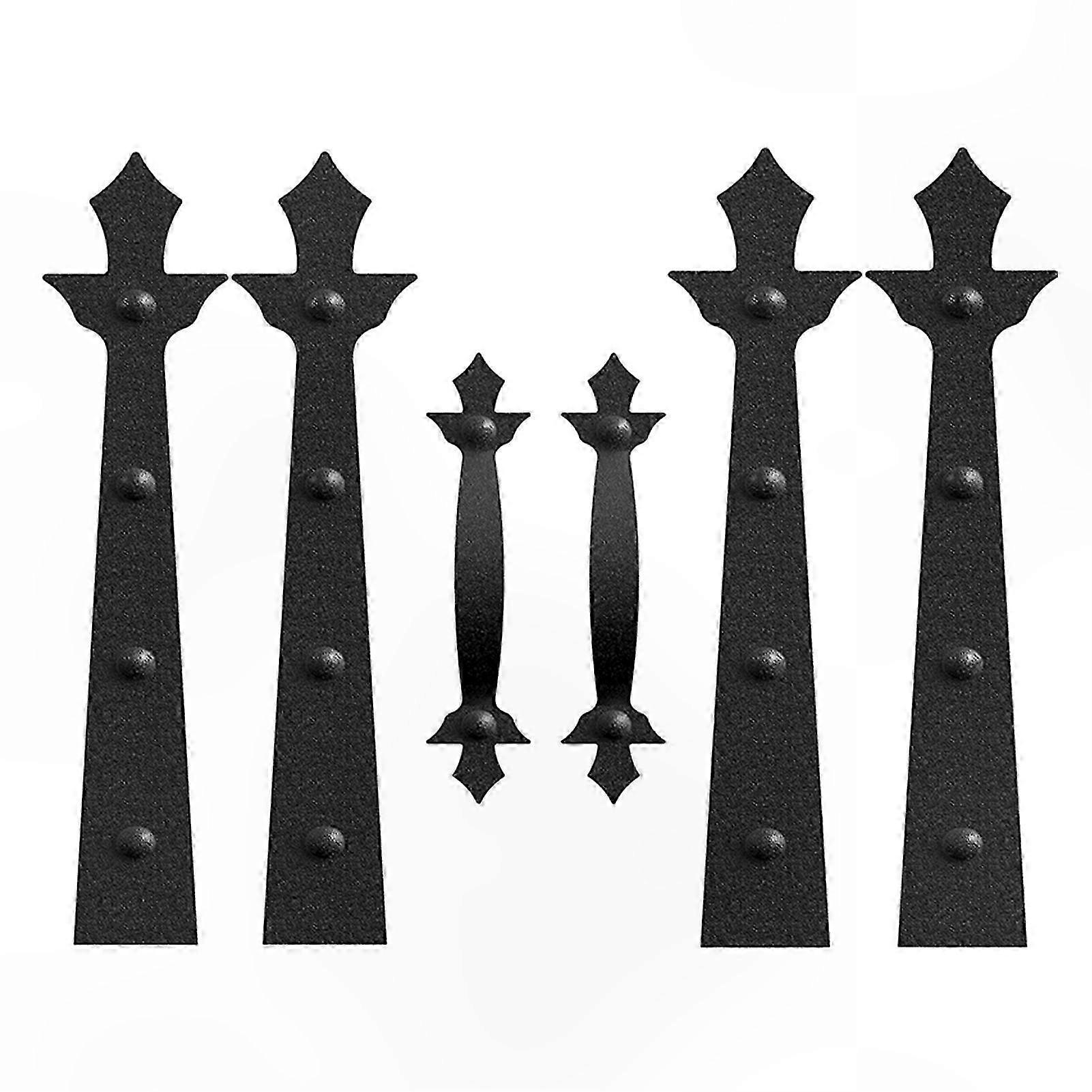 Magnetic Garage Door Hardware Kit - High-Strength Hinges and Handles with Easy Installation and Universal Compatibility