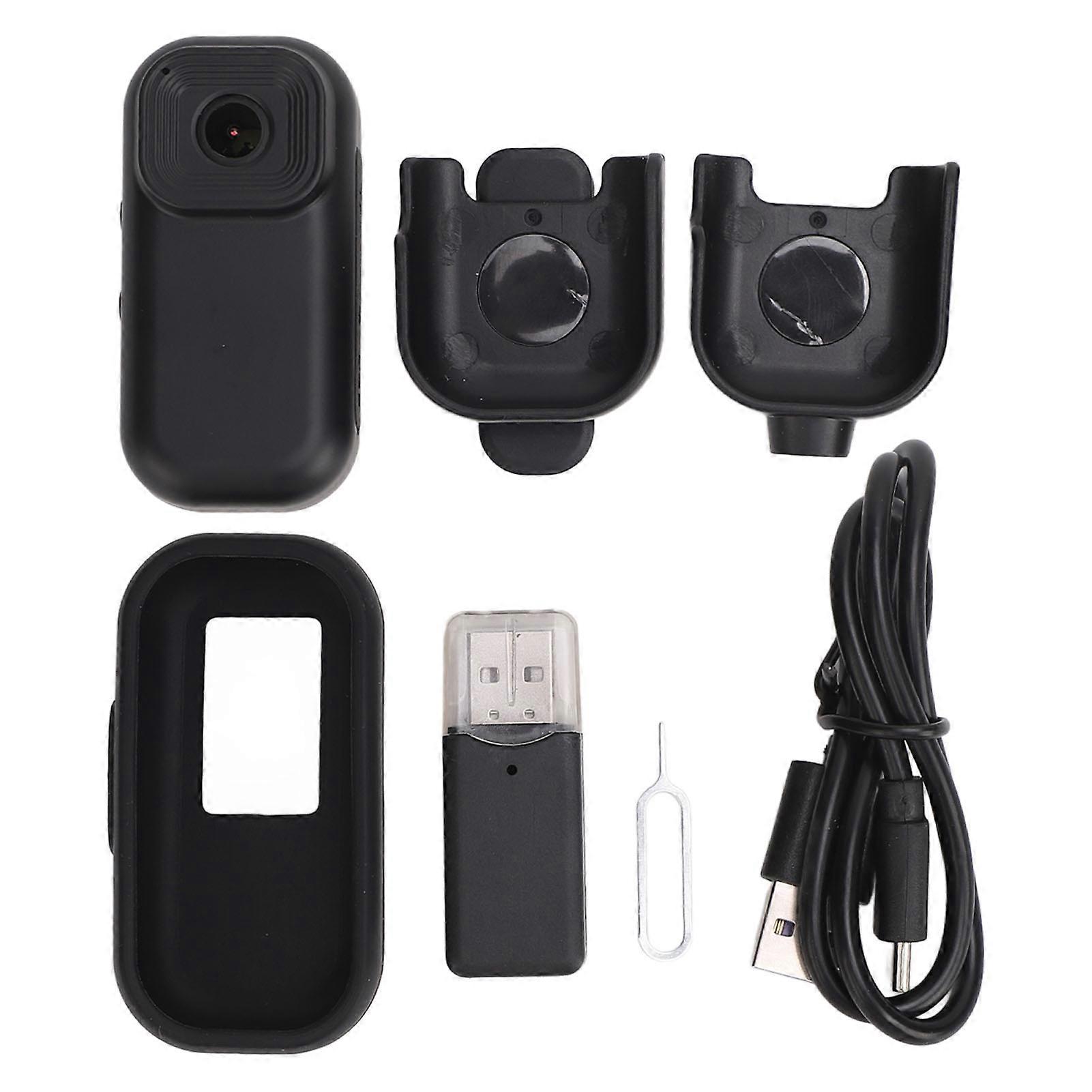 Mini Action Camera with Color Screen 1080p Video Camera Magnetic Base 2.4Ghz WiFi Loop Recording Anti Shake 500mAh Supports Up to 128G