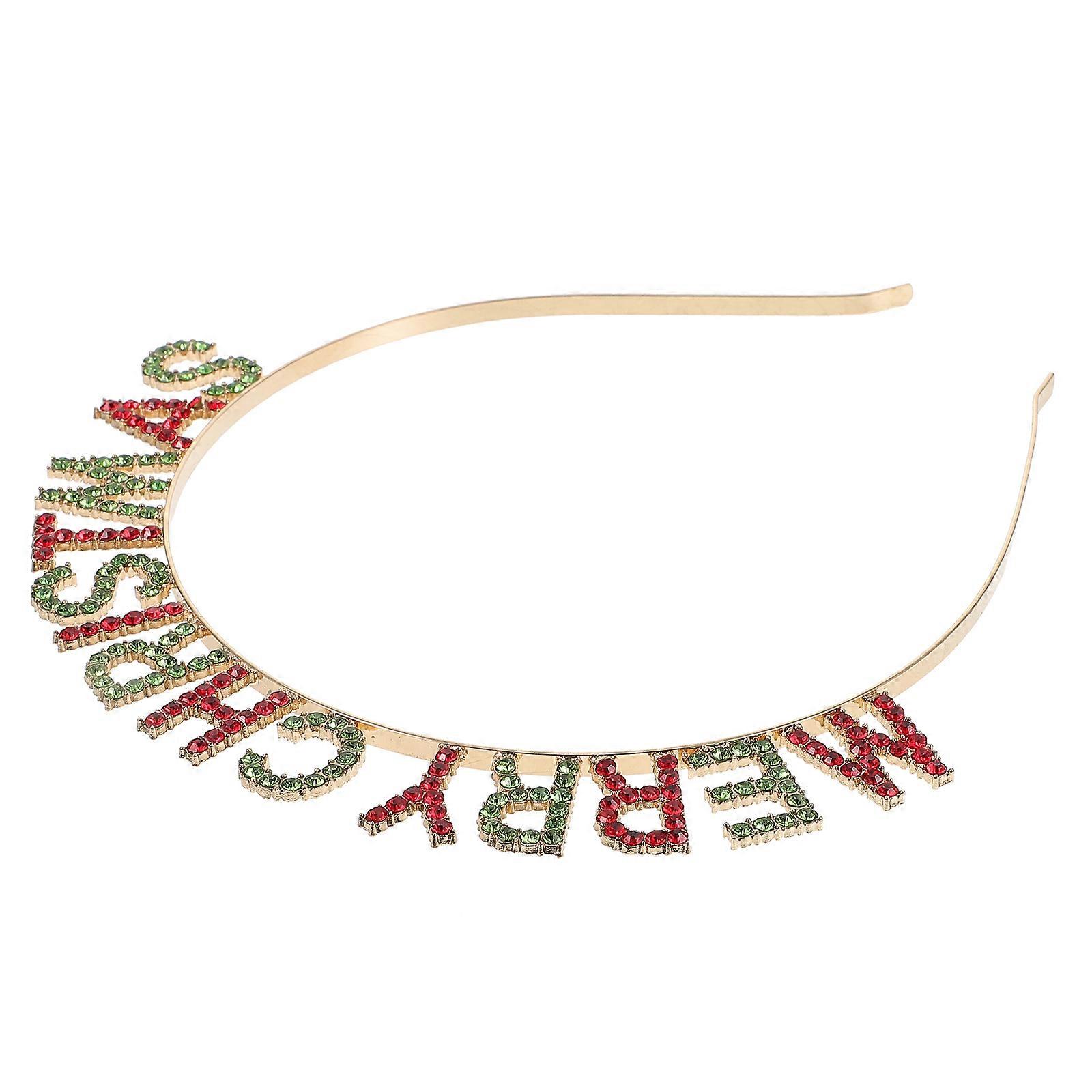 Multi Color Xmas Headband for Women's and Kids Alloy Hair Accessory Perfect for Christmas Parties and Masquerades One Size Fits Most