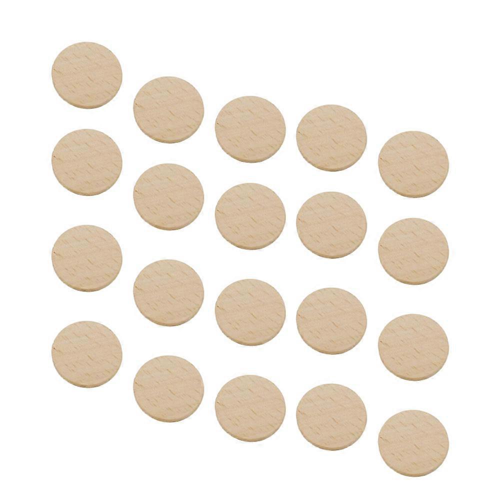 Wood Piece Round for Decoration Use Beige Synthetic Material Great for DIY Craft 36MM