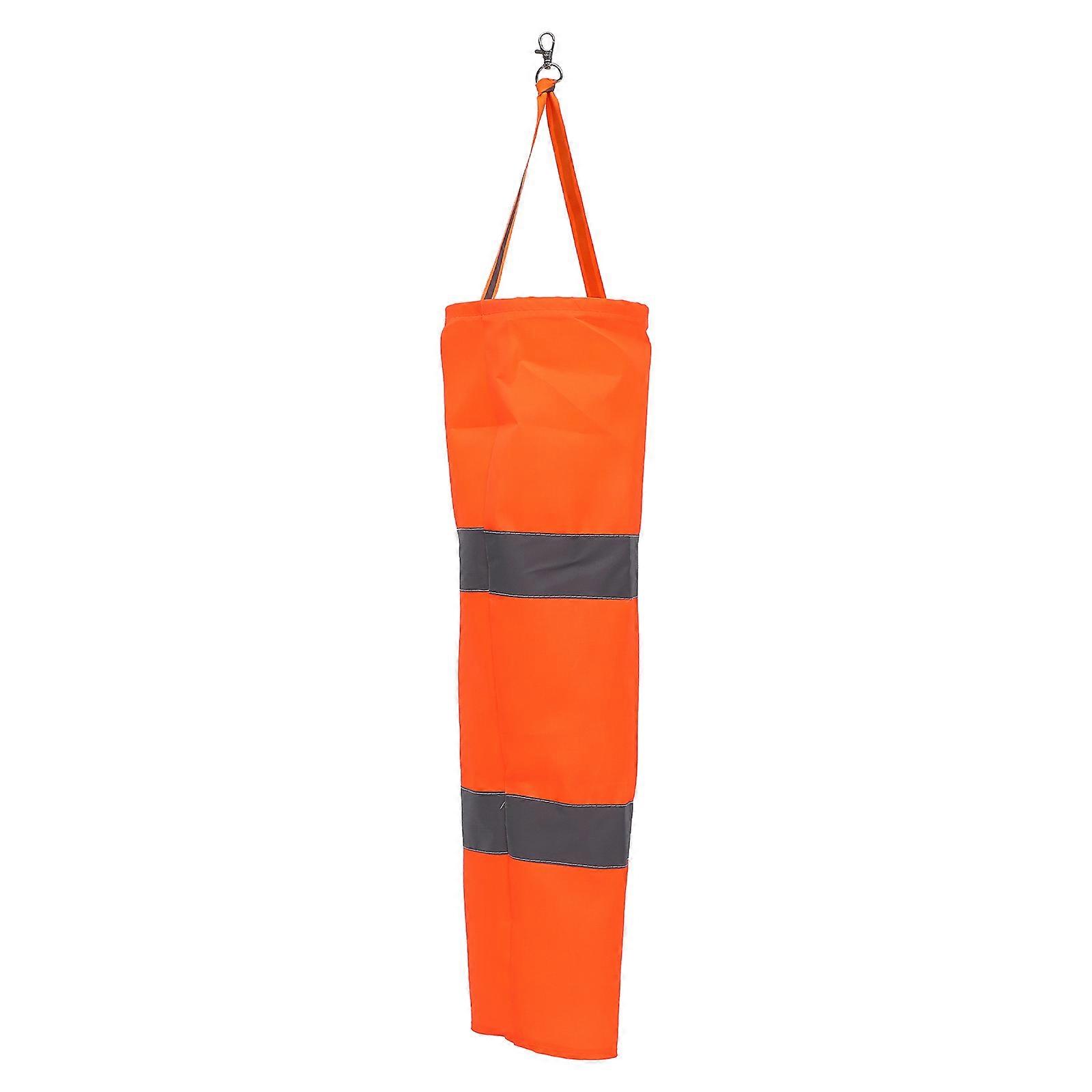 Creative Windsock Orange Portable Wind Direction Indicator For Garden Lawn 1Set