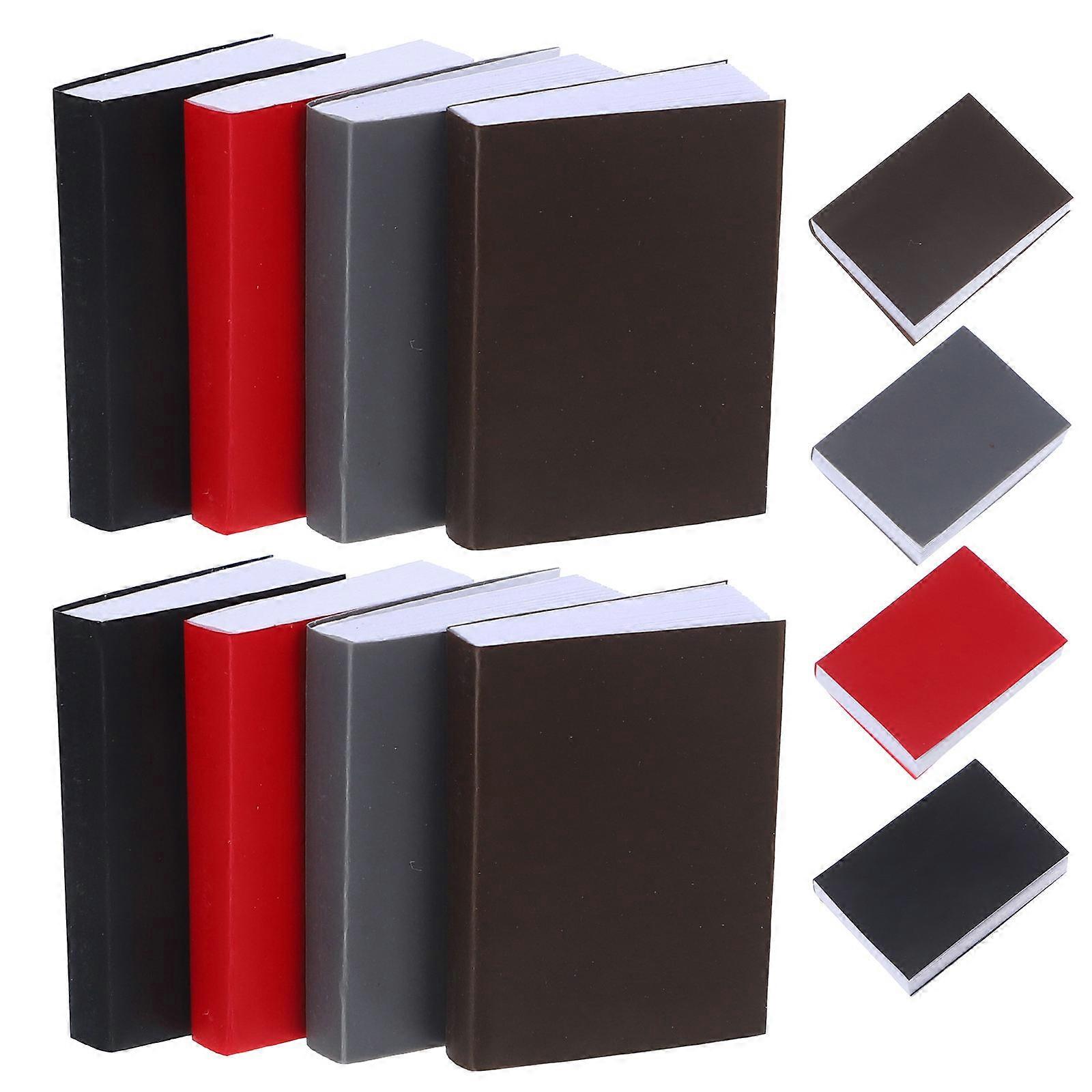 Mini Books Kit For Craft Enthusiasts 12Pcs Doll House Decoration Assorted Color Miniature Design