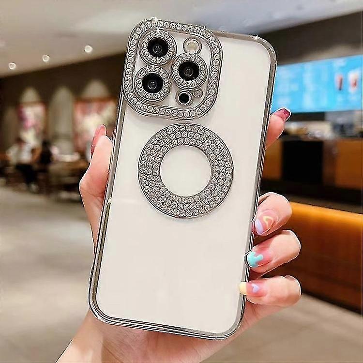 For iPhone 15 Electroplated Diamond TPU Phone Case