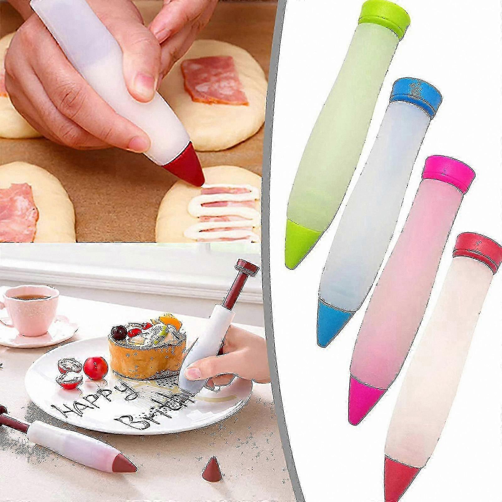 Silicone Writing Pen for Cake Decorating, DIY Baking Tool for Kitchen Use