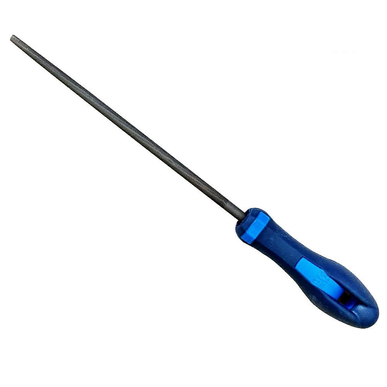 Round File Metal File with Handle 250 mm Wooden Rasp Ideal for Metal, Plastic, Leather, Wood, Glass Projects
