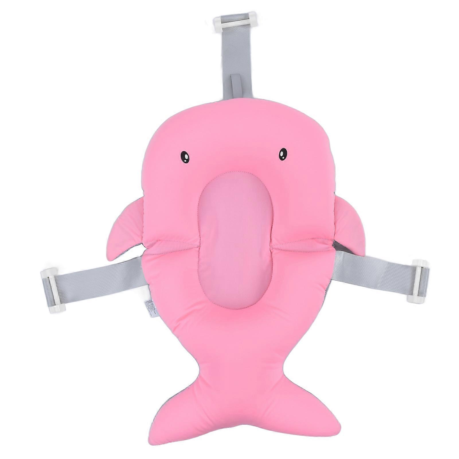 Baby Sink Bath 3 Way Buckle Rotation Adjustment Fast Drainage Baby Bath Cushion for Newborn 0‑6 MonthsPink