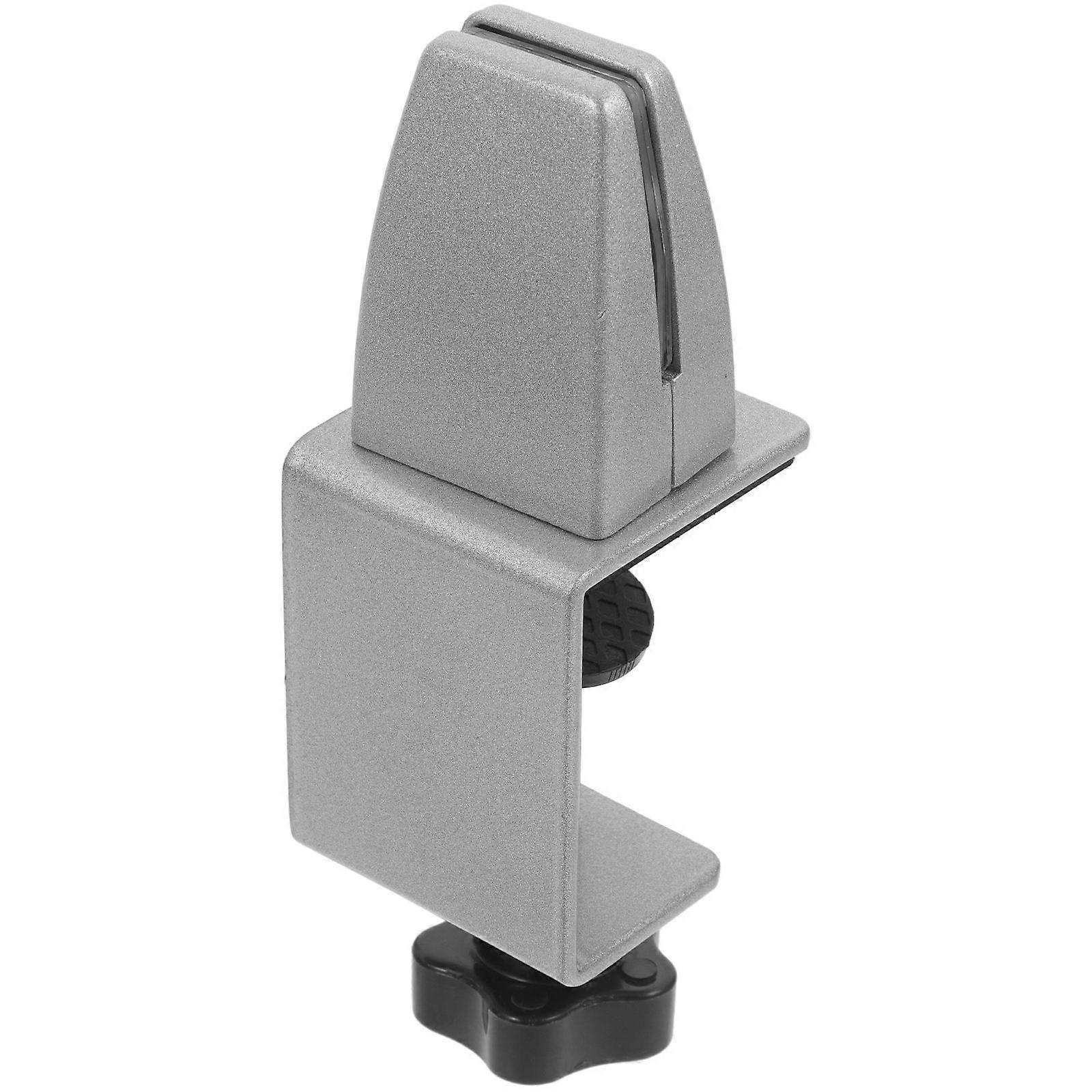 Glass Partition Clamp B-shaped Adjustable Design Aluminium Alloy Office Environment Desktop Space Separation 1Pack