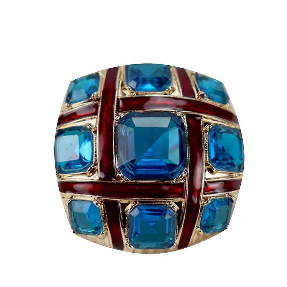 Blue Decorative Corsage Pin Made of Alloy for Daily and Formal Wear 1pc
