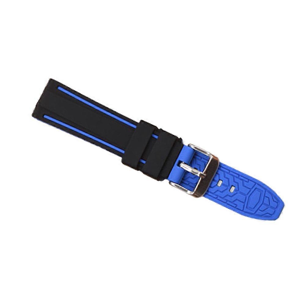 Blue Silicone Watch Strap for Band Replacement Stylish Comfortable Daily Wear 20mm