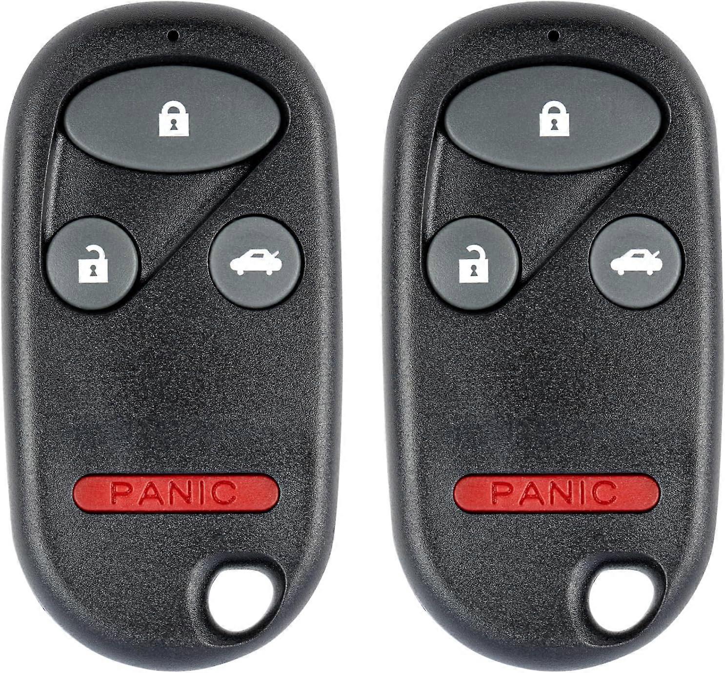 Key Fob Replacement for 1998-2002 Honda Accord/ 1999-2003 Acura TL Car Keyless Entry Remote Control, KOBUTAH2T, 4 Buttons, 2Pcs