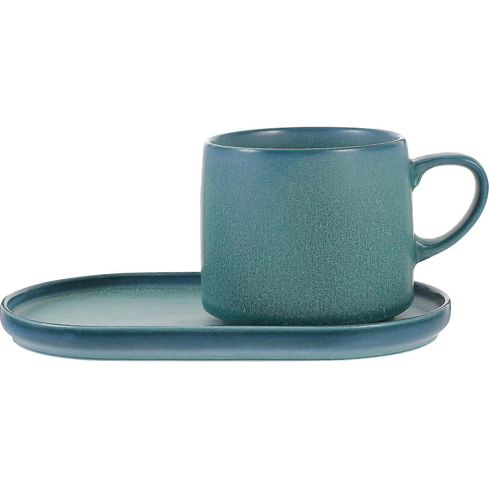 Ceramic Coffee Cup Set with Saucer – Elegant Porcelain Mug for Daily Use, Stylish Home Tableware with Unique Design, Easy to Clean