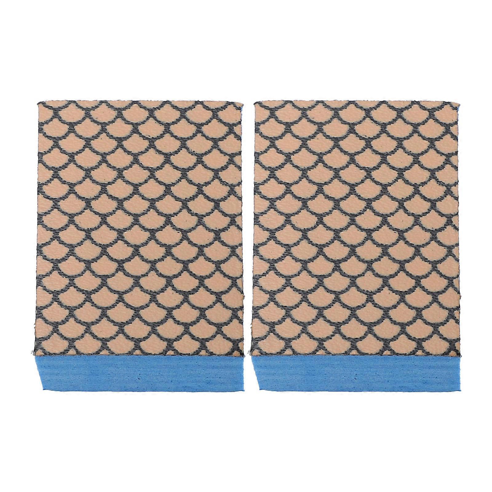 Rectangular Sanding Sponge Brush 2Pcs For Kitchen Cleaning Accessories Designed For Household Users