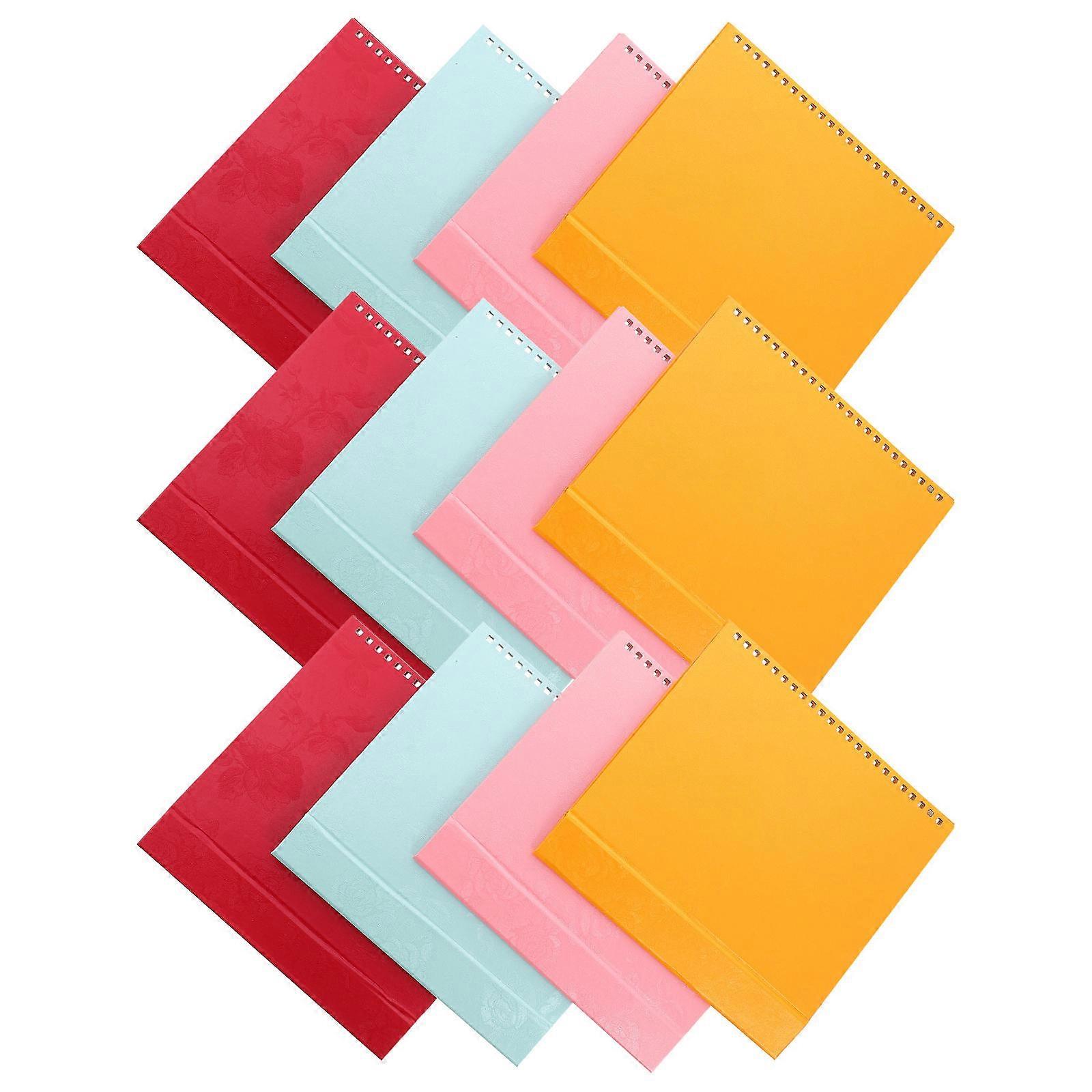 DIY Desktop Calendar Decorative Calendar Stand For Home Office Craft Project Assorted Color 12Set