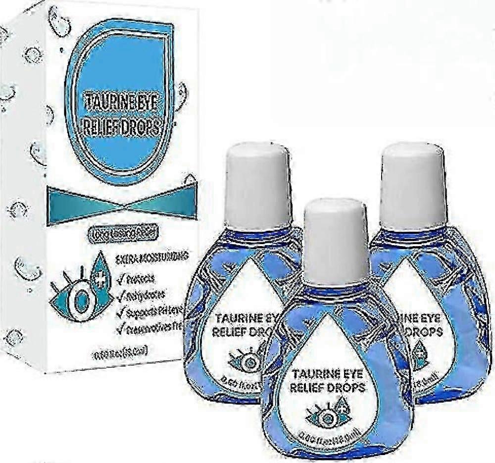 18ml Taurine Eye Relief Drops,eye Care Fluid, Soothing Eye Drops, Relieve Eye Fatigue Vision Within 3-4 Weeks