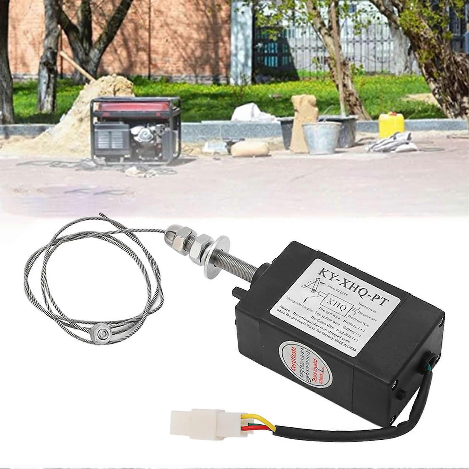 Diesel Engine Stop Solenoid Valve Servo Motor Control Generator Shutdown Solenoid Valve Power Off NC 12V 