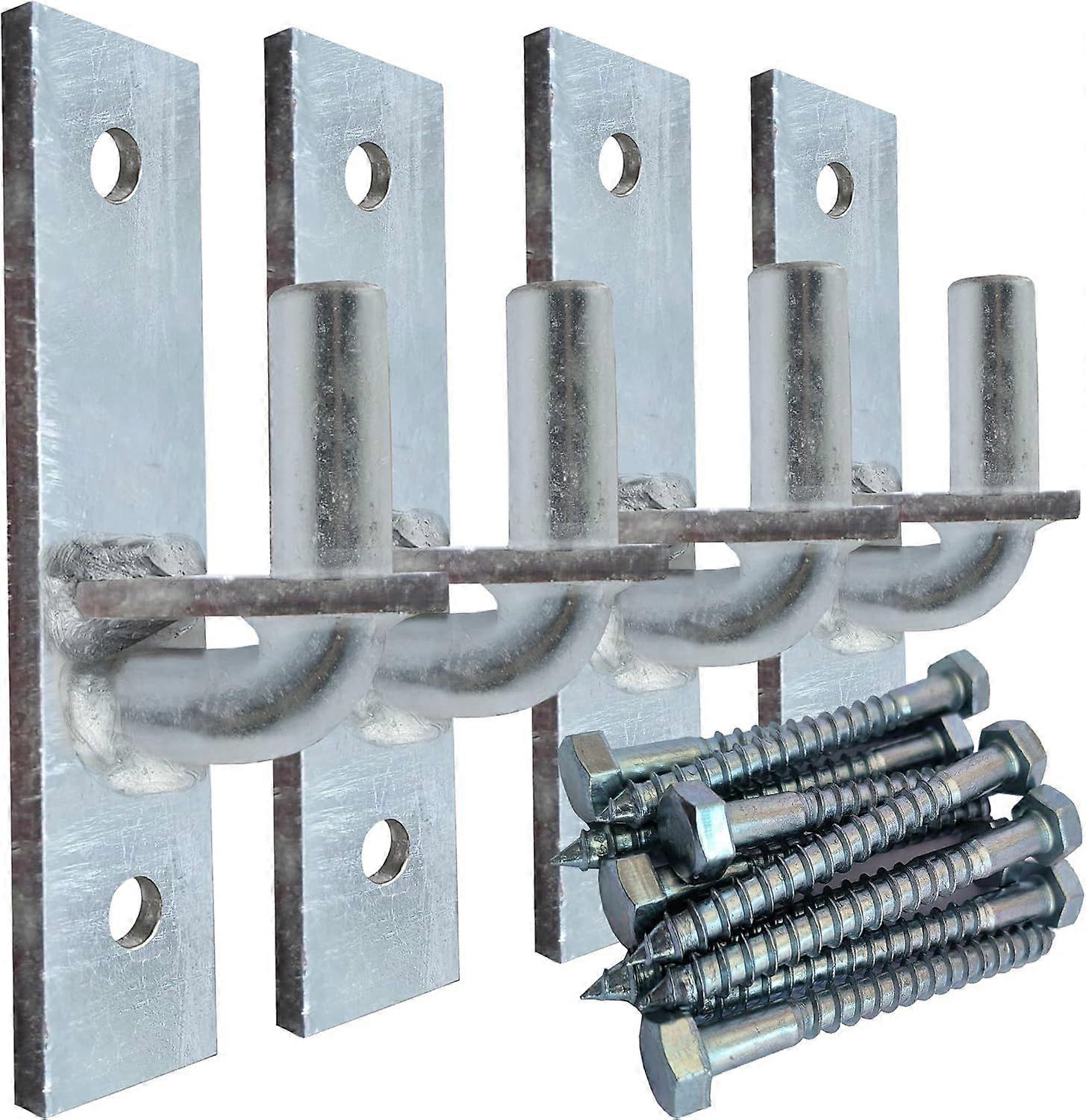 Wall Mount Gate Hinge, Sturdy Fence Gate Hinges Fence Post Chain Link Gate Hinge. 4 Pack S