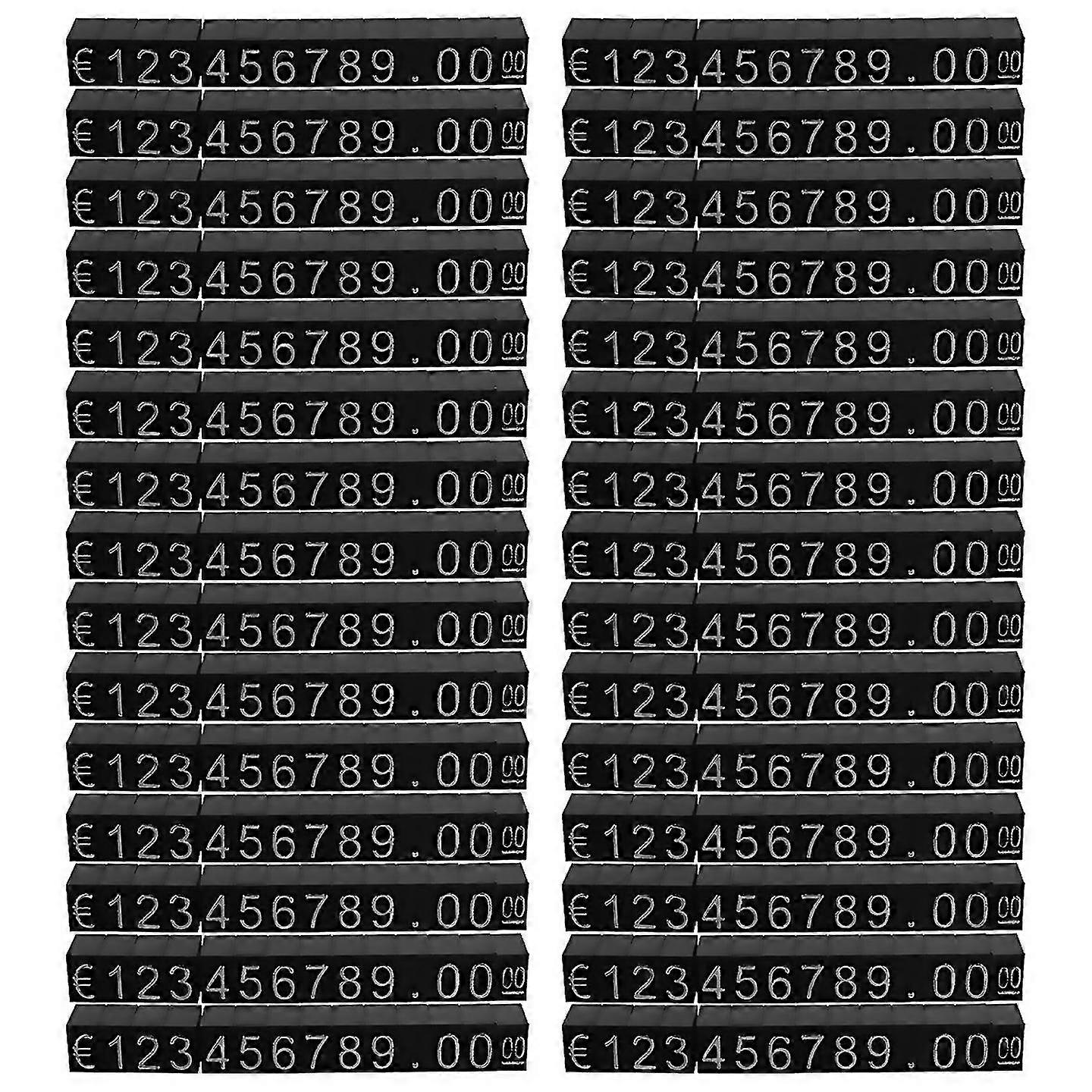 For 30sets plastic cubes price display tags adjustable number stand frame label