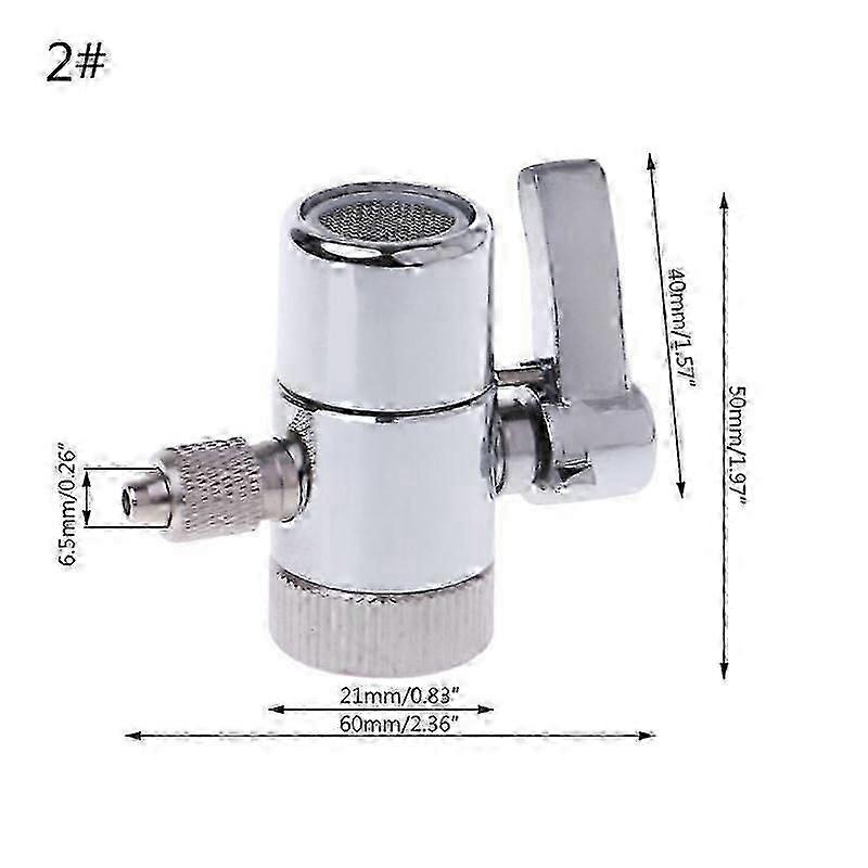 Water Filter Faucet Diverter For Valve Ro System 1/4" 2.5/8" 3/8" Tube Connector