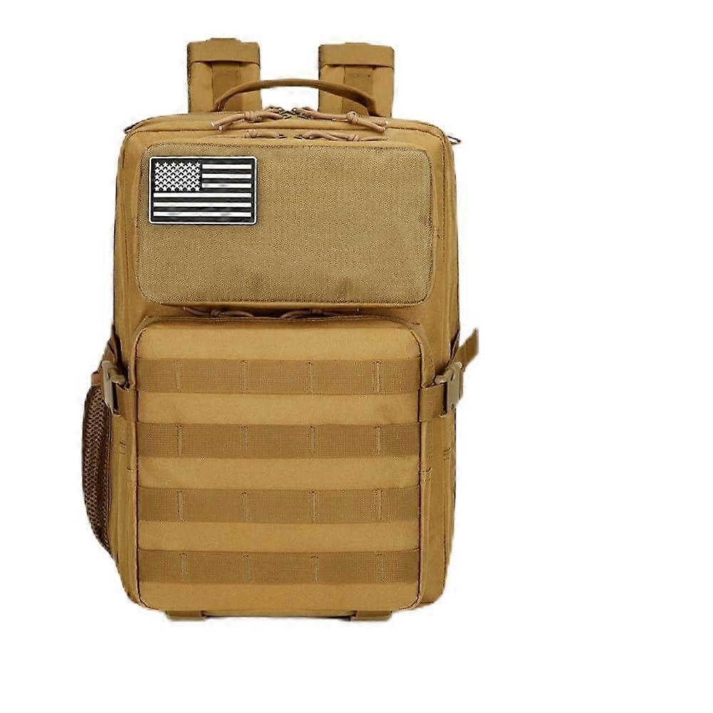 Large Capacity Multi-Functional Camping Backpack for Men, Durable Trekking Rucksack in Army Green and Black