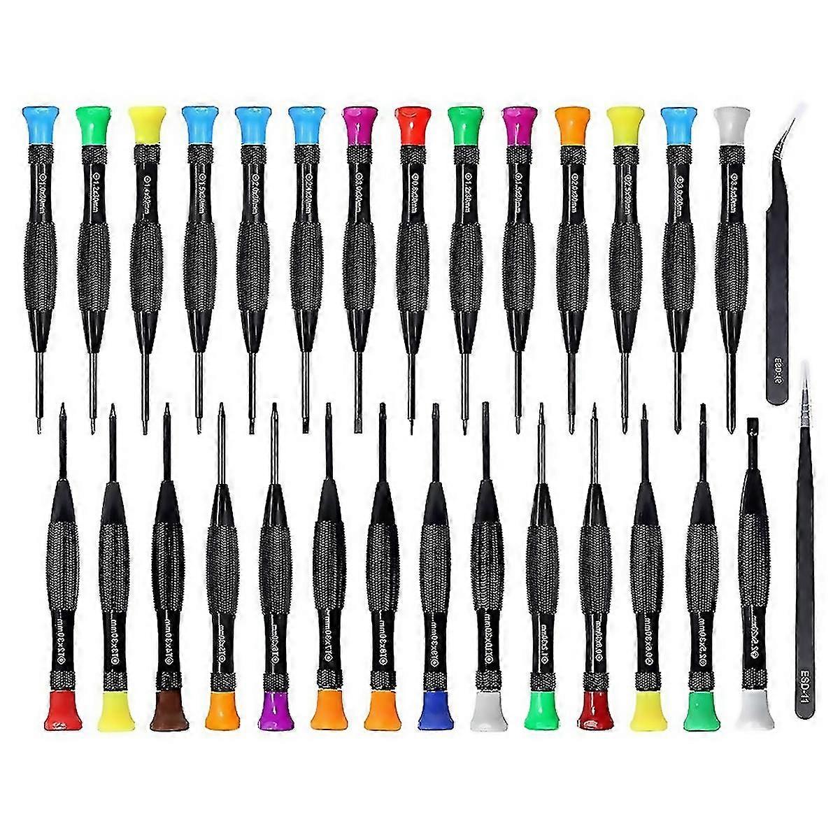 For 30 in 1 torx screwdriver kit magnetic precision screwdriver set with phillips flathead mini scre