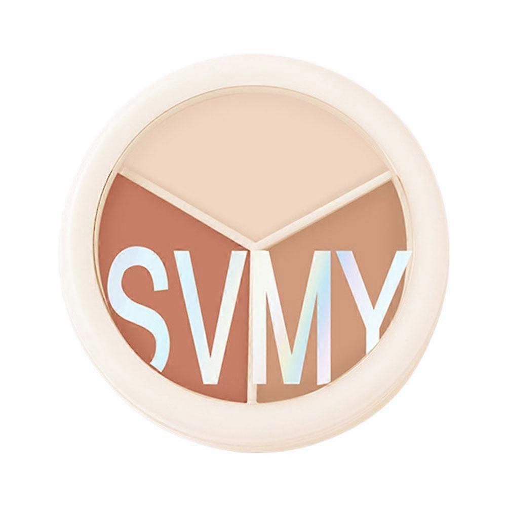 Three color concealer cream covers spots acne marks dark circles tear troughs