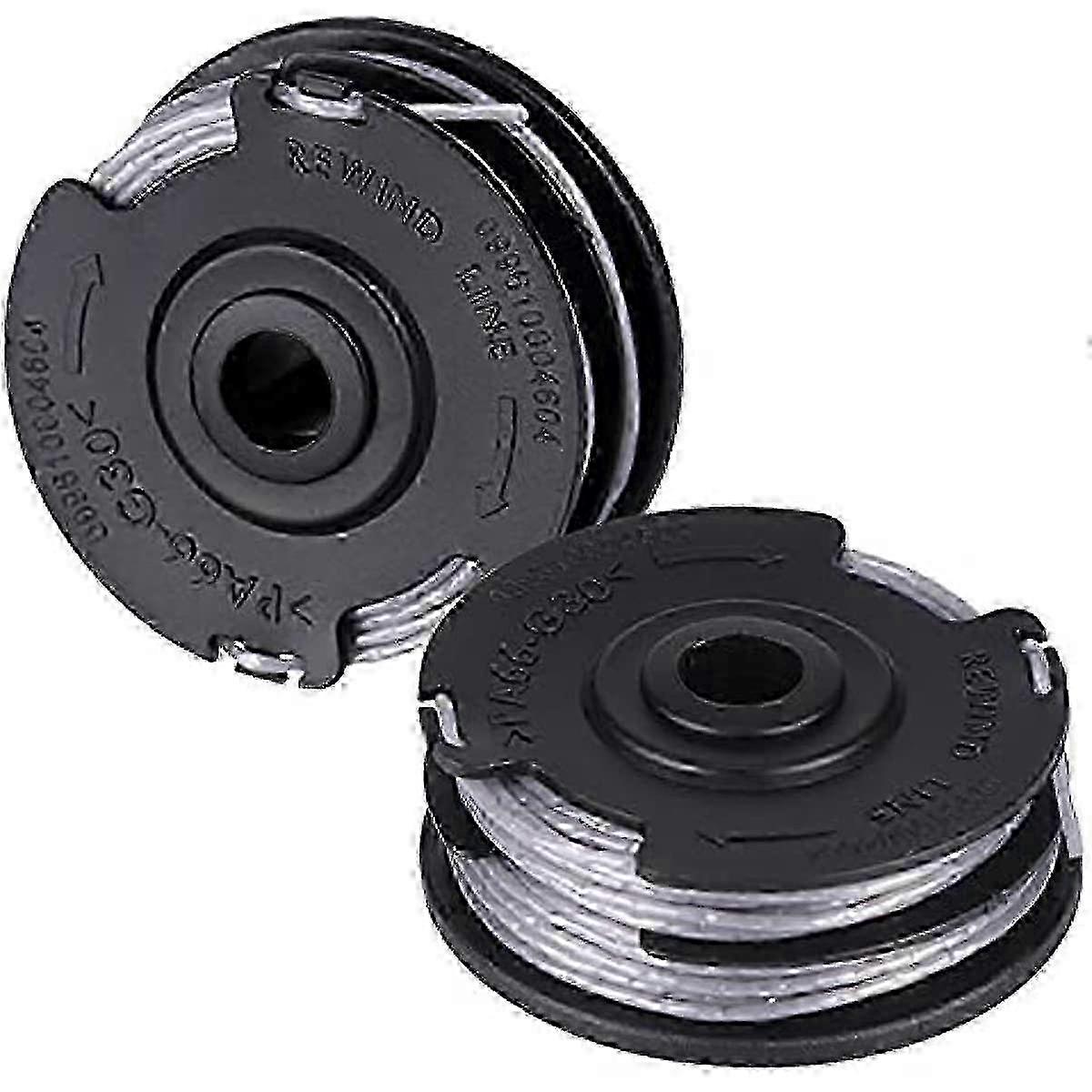 2 Pcs 6m Spool & Line Twin Cutting for Greenworks G40LT G40LT30 21107 Grass Trimmers Strimmer Spool Edition 0903
