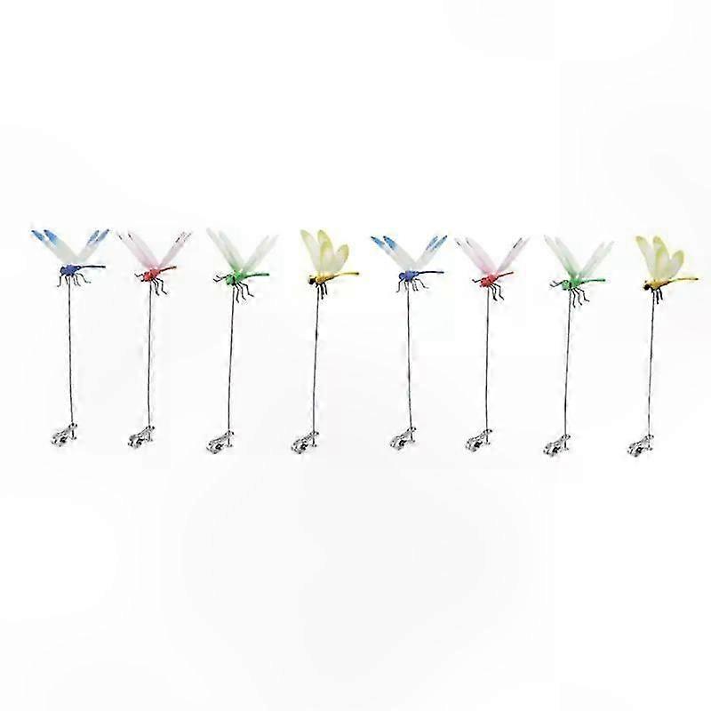 Realistic Dragonfly Clips for Garden and Hat Decoration, 3-8 Pack Bug Deterrent Clamps