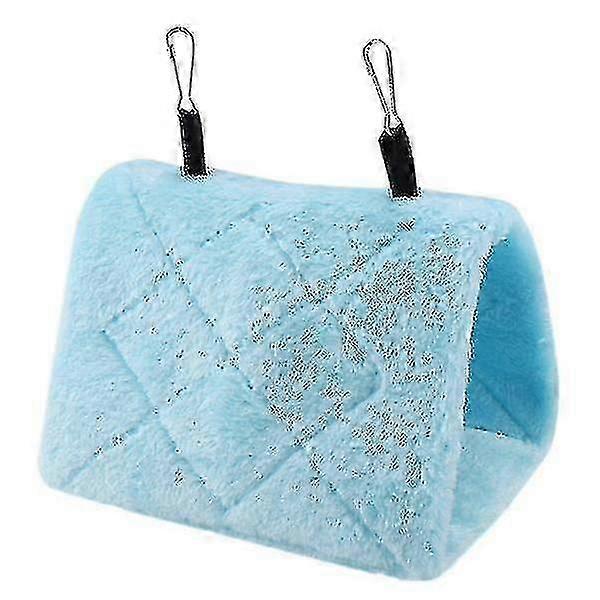 2pcs Soft Plush Hammock Hanging Cage Tent For Birds Parrot Winter Warm Bed Pet Toy
