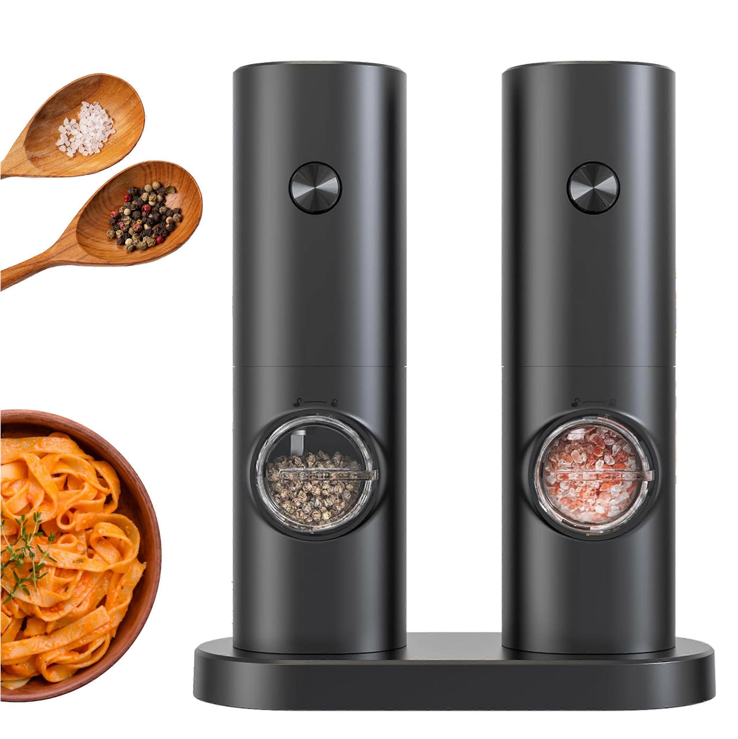 Electric Salt  Pepper Grinder Set, Adjustable Coarseness, Automatic Operation
