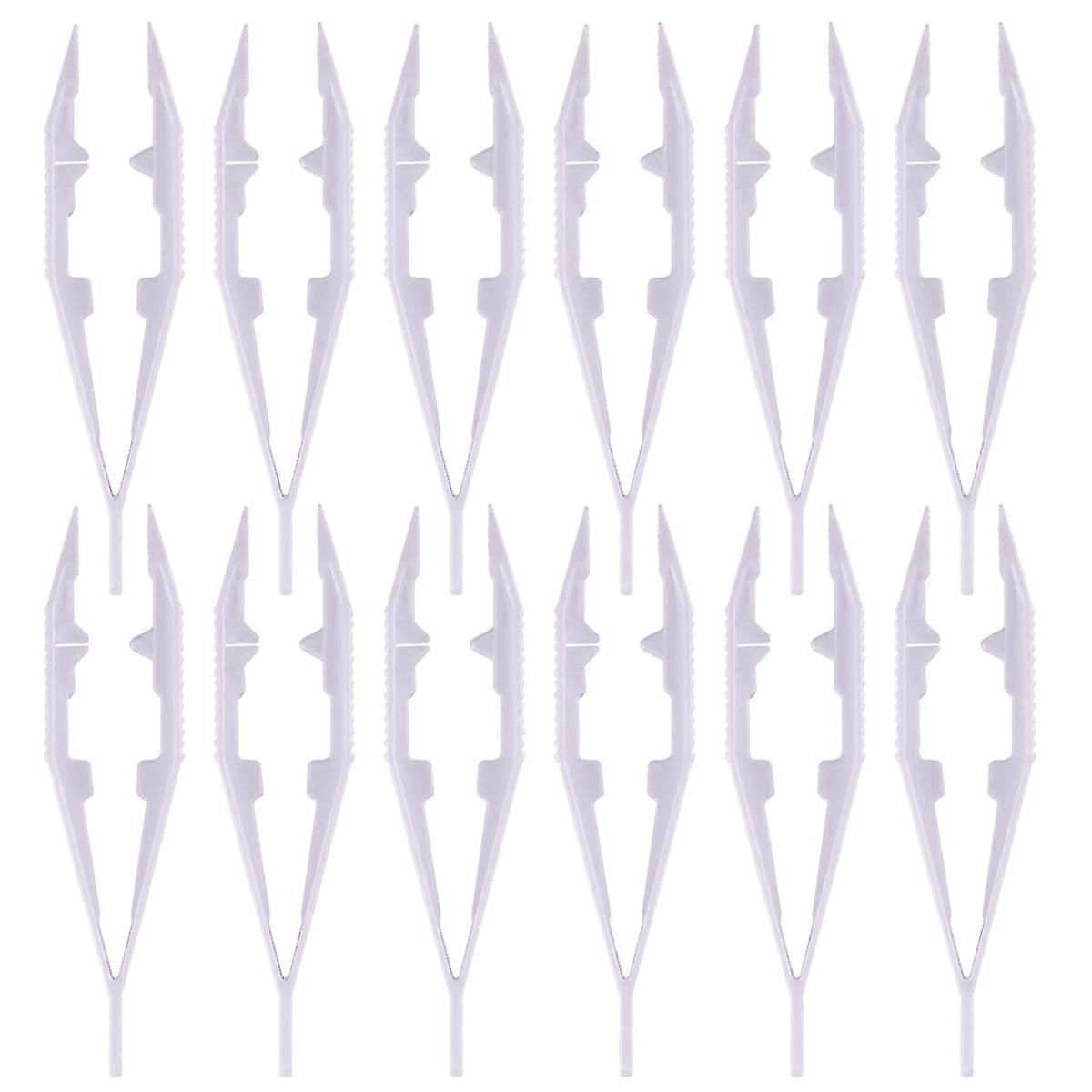 13 Pcs Tweezers Crafts Handmake Beads Tweezers Sewing Tweezers Plastic Tweezers