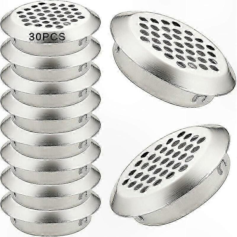 Stainless Steel Air Vents for Odor-Free Spaces, Dust-Proof Honeycomb Mesh Louver with Easy Installation Circular Design