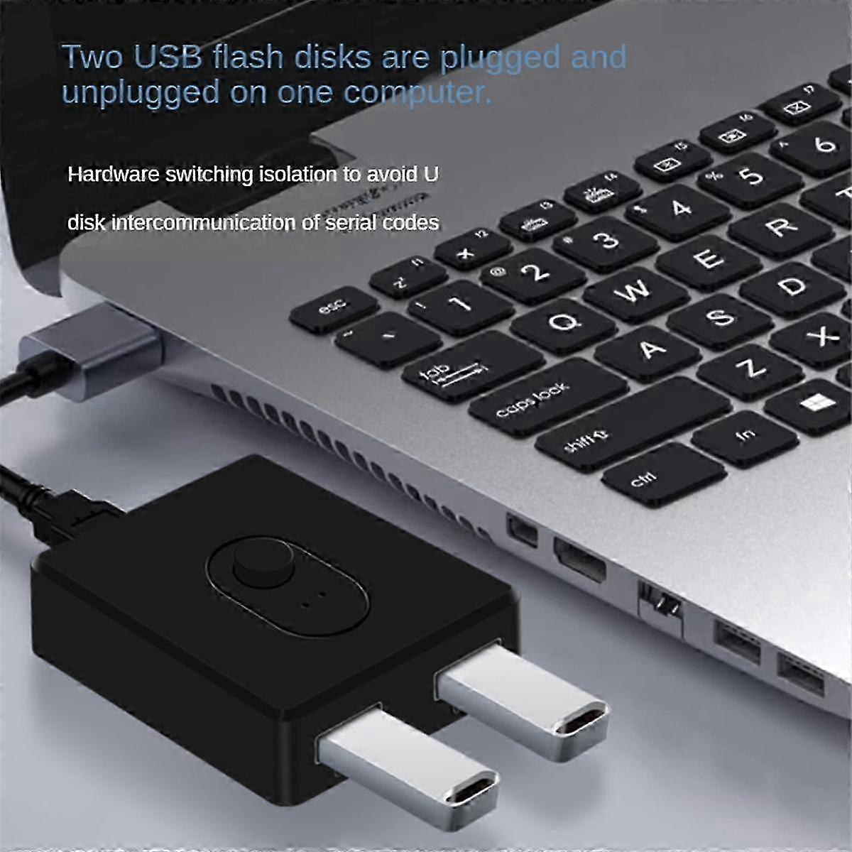 Conmutador KVM USB 3.0 1X2/2X1 Conmutador Divisor USB Controlador compartido para computadora portátil Imprimir SZRH A-DS